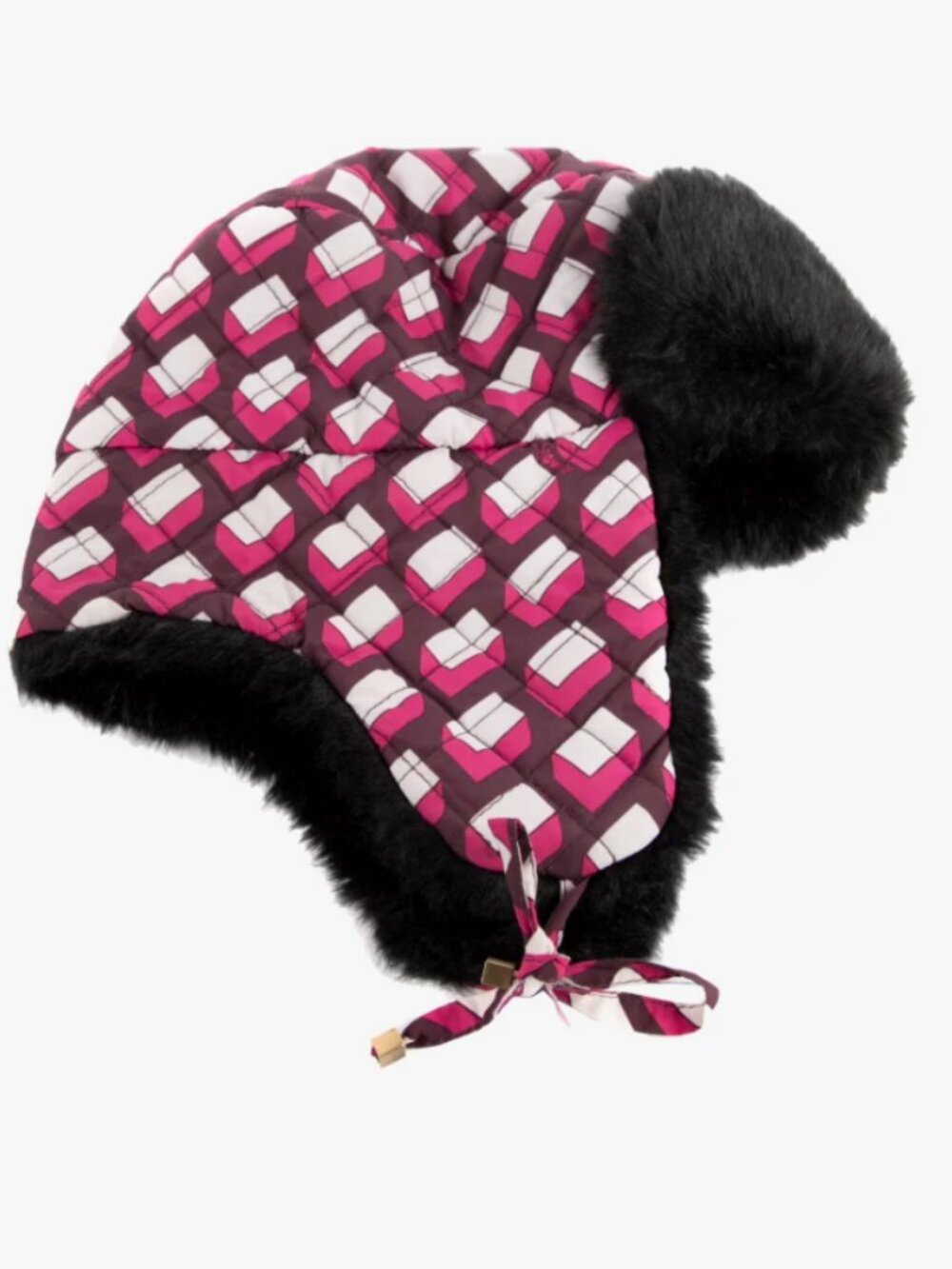 Diane von Furstenberg Patterned Printed Hat O/S